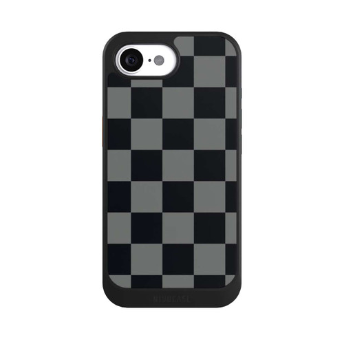Apple iPhone 16e NIVOcore Schachbrett Schwarz Grau