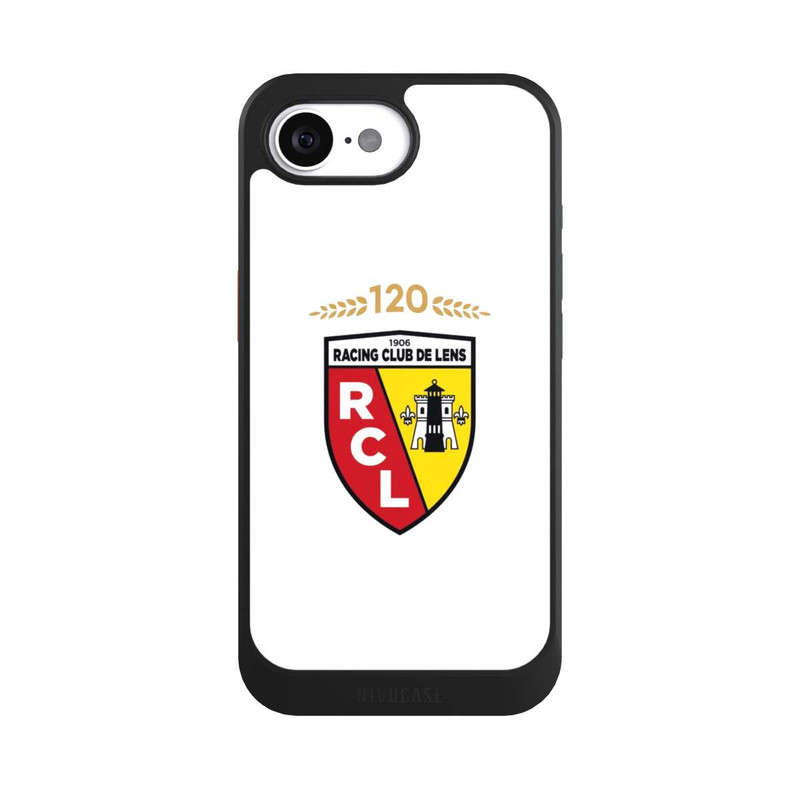 iPhone 16e NIVOcore RC Lens 120 ans anniversaire blanc