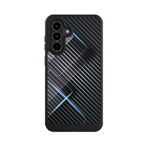 Samsung Galaxy A36 5G NIVOcore Blaue Linien auf Karbon