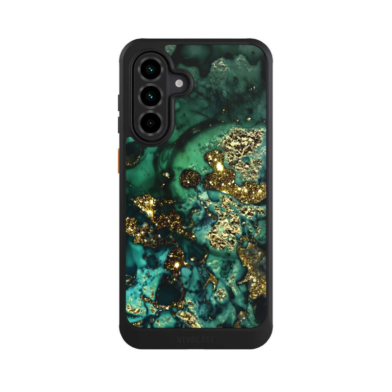 Galaxy A36 5G NIVOcore Cyan Glitzer Marmorlook