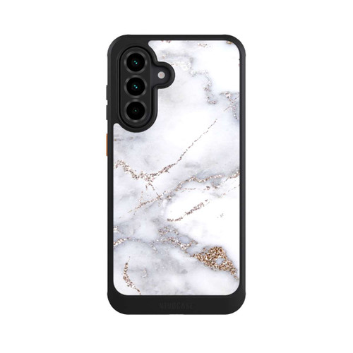 Samsung Galaxy A36 5G NIVOcore Silberglitzer Marmorlook
