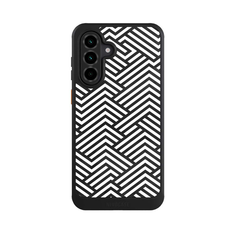 Galaxy A36 5G NIVOcore Schwarz und Weiß ZigZag
