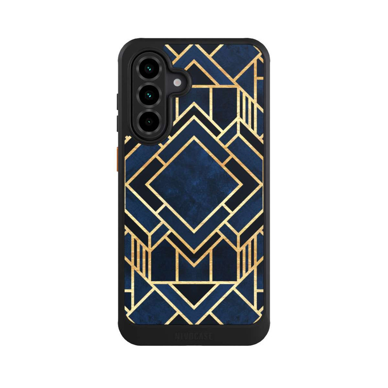 Galaxy A36 5G NIVOcore Kunst Deko Blau Golddruck
