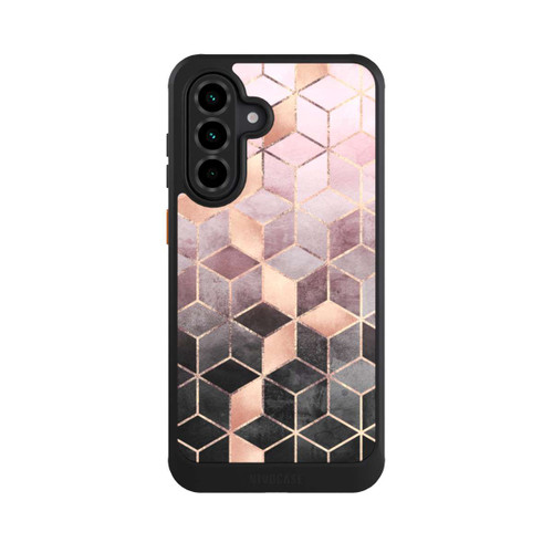 Samsung Galaxy A36 5G NIVOcore Pink-grauer Farbverlauf Würfel Druck