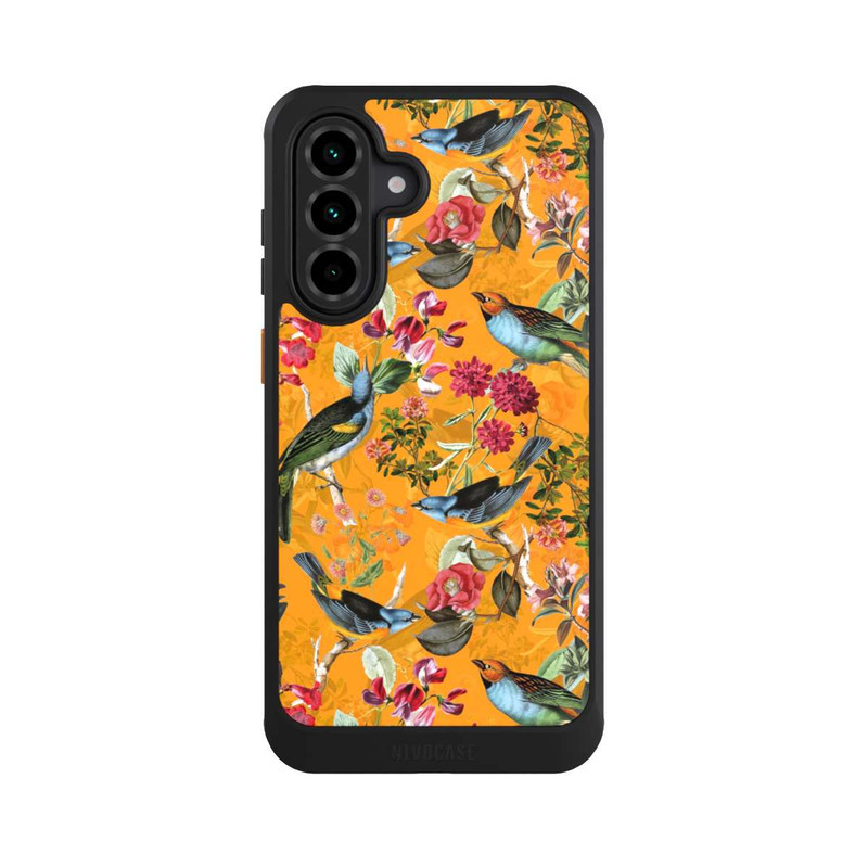 Galaxy A36 5G NIVOcore Tapete mit Vögeln und Blumen
