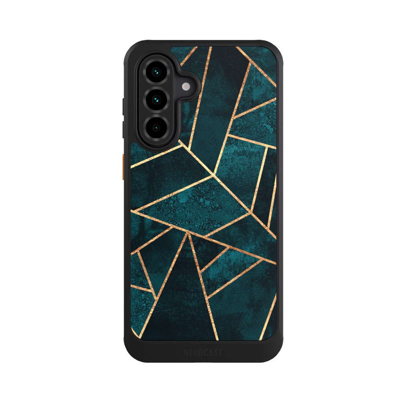 Galaxy A36 5G NIVOcore Tief Blaugrün Stein Gold Druck