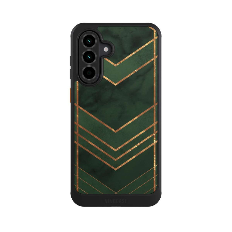 Galaxy A36 5G NIVOcore Dark Green Pattern Golden Stripes