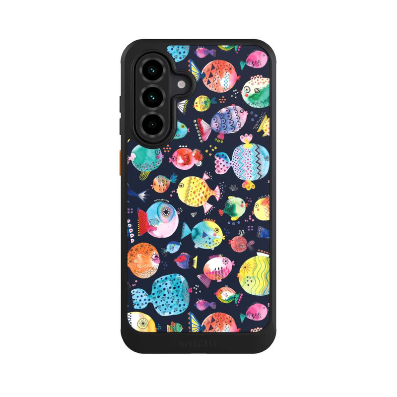 Galaxy A36 5G NIVOcore Beach Puffer Fishes Kids Navy