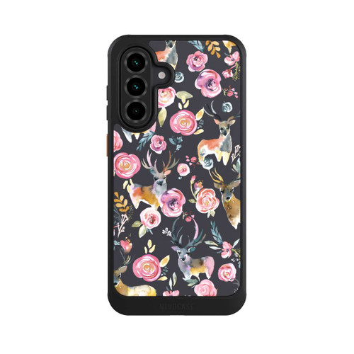 Samsung Galaxy A36 5G NIVOcore Hirsche und Blumen Anthrazit