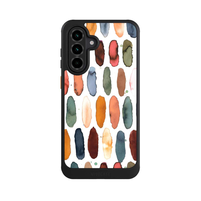 Galaxy A36 5G NIVOcore Aquarellstriche aus mineralischem Terrakotta