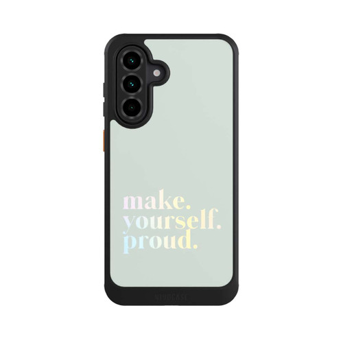 Samsung Galaxy A36 5G NIVOcore Make Yourself Proud Zitat-Minze und Farbverlauf