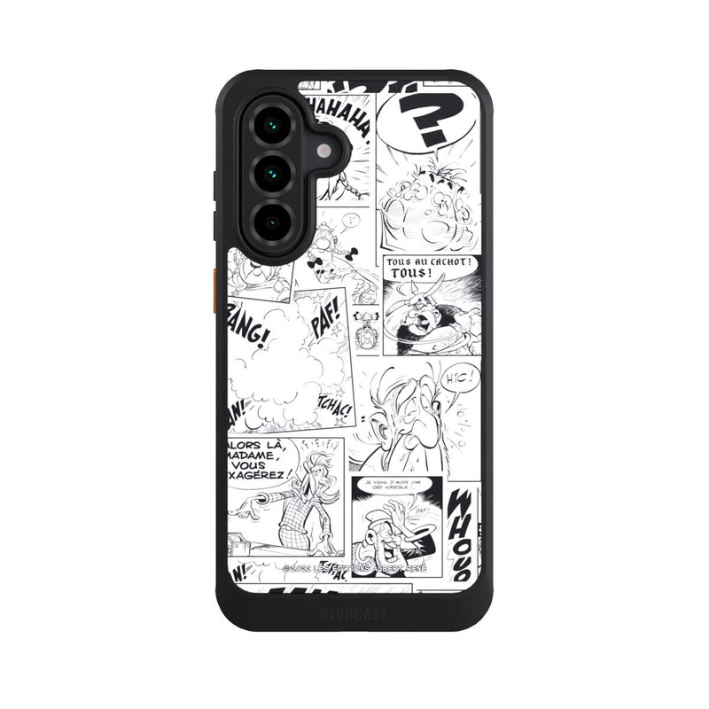 Galaxy A36 5G NIVOcore BD Astérix Blanc & Noir