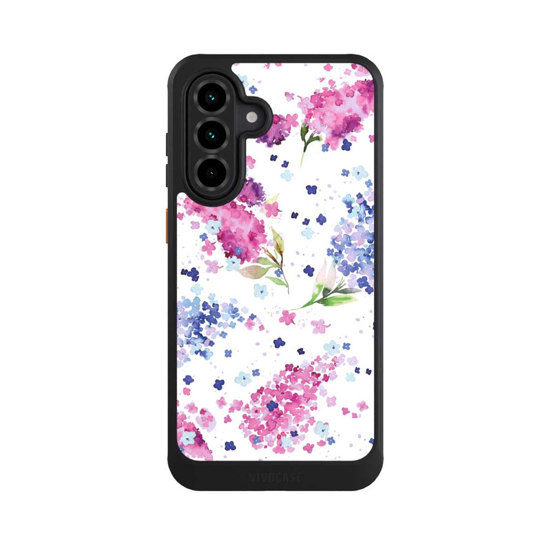 Galaxy A36 5G NIVOcore Hortensien Lila und Rosa Blumen