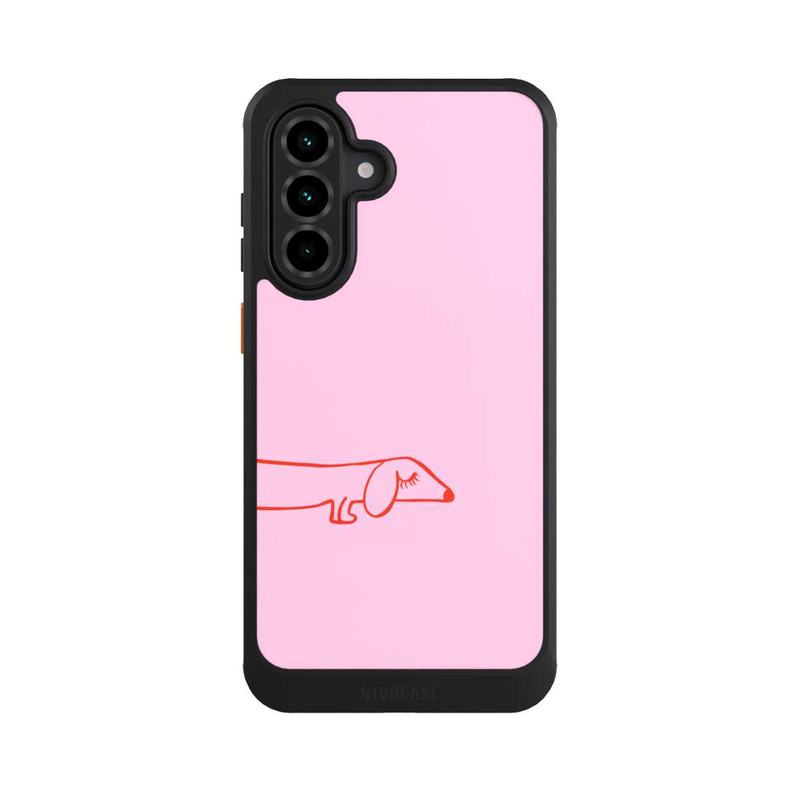 Galaxy A36 5G NIVOcore Dachshund Illustration Pink
