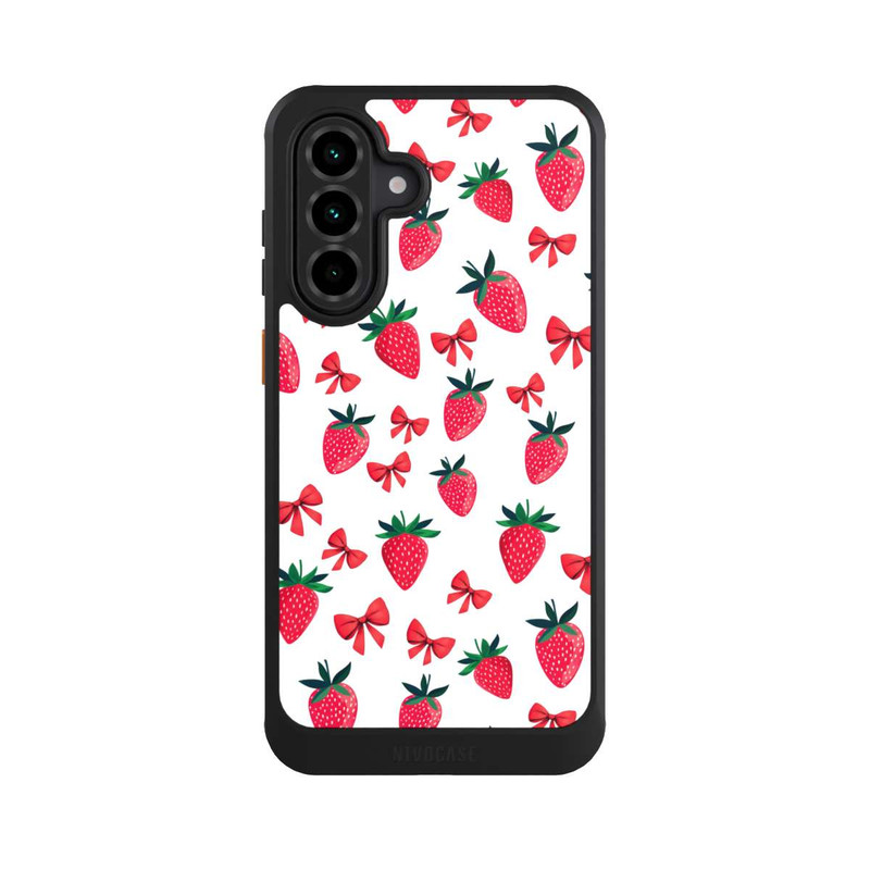 Galaxy A36 5G NIVOcore Strawberry Ribbon Pattern Red