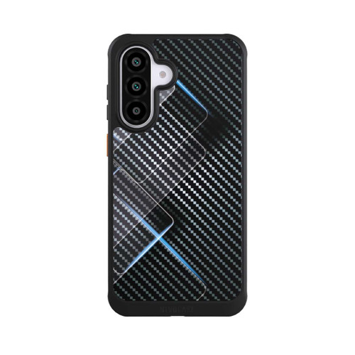 Samsung Galaxy A56 5G NIVOcore Blaue Linien auf Karbon