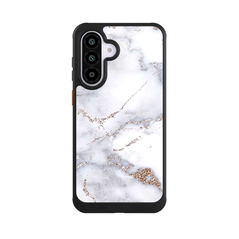 Galaxy A56 5G NIVOcore Silberglitzer Marmorlook