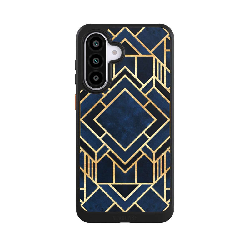 Galaxy A56 5G NIVOcore Kunst Deko Blau Golddruck