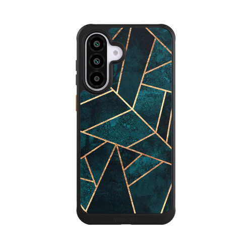 Samsung Galaxy A56 5G NIVOcore Tief Blaugrün Stein Gold Druck