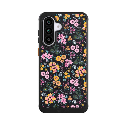 Samsung Galaxy A56 5G NIVOcore Kleine bunte Blumen Schwarz 2