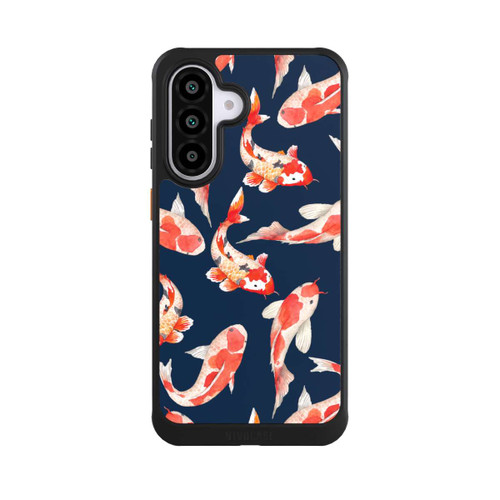 Samsung Galaxy A56 5G NIVOcore Koi auf blauem Hintergrund