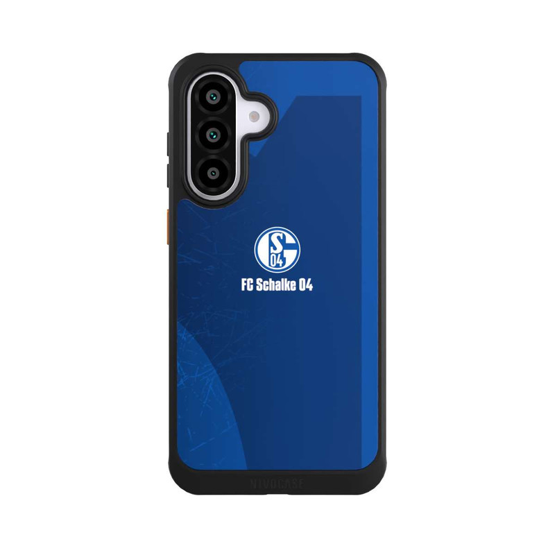 Galaxy A56 5G NIVOcore Schalke 04 Blauer Hintergrund Mit Logo