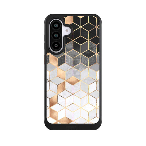 Samsung Galaxy A56 5G NIVOcore Würfel dunkel und gold