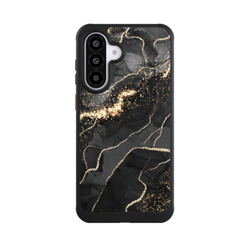 Samsung Galaxy A56 5G NIVOcore Look Spirales de Marbre Sombre &amp; Or
