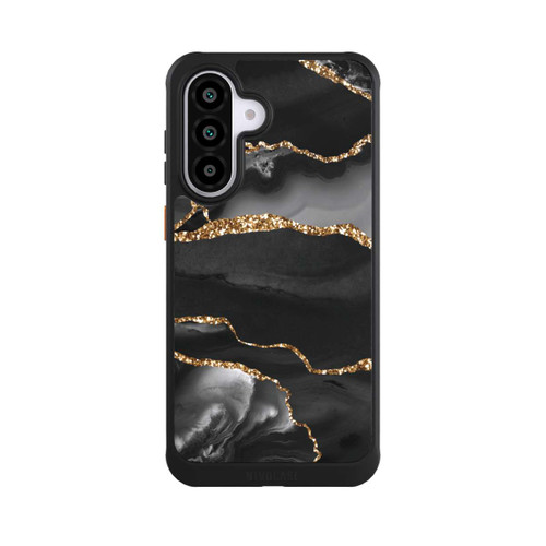 Samsung Galaxy A56 5G NIVOcore Dunkle Marmorstreifen im Goldlook