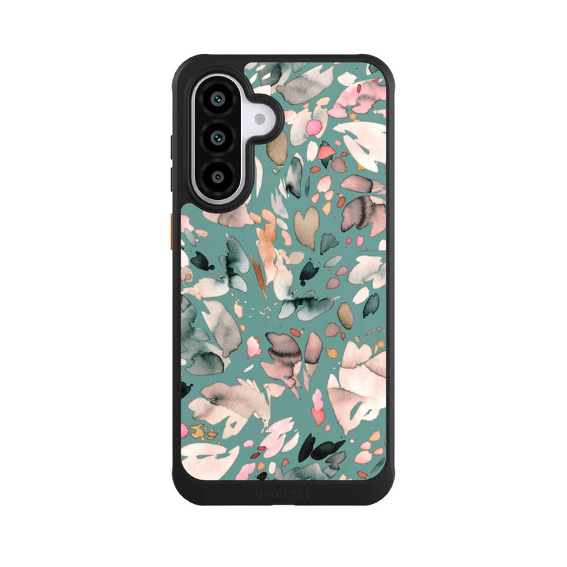 Galaxy A56 5G NIVOcore Abstrakte Blumenblätter grün