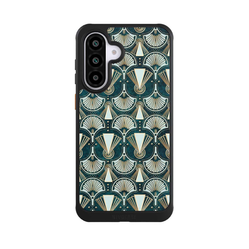 Galaxy A56 5G NIVOcore Art Deco Green Pattern