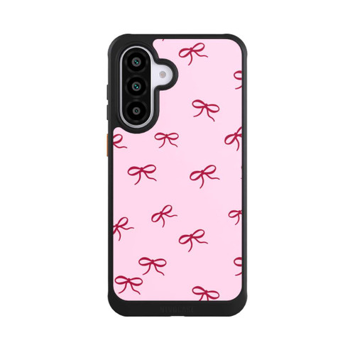 Samsung Galaxy A56 5G NIVOcore Schleifen Muster Rot Pink