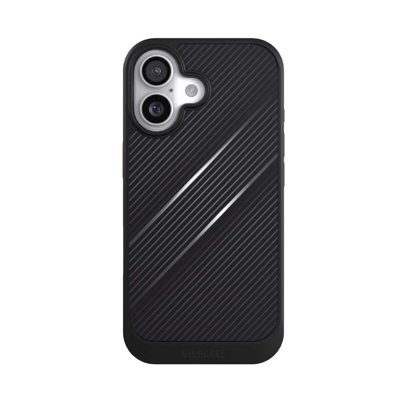 iPhone 17 NIVOcore Lignes Aspect Fibre de Carbone