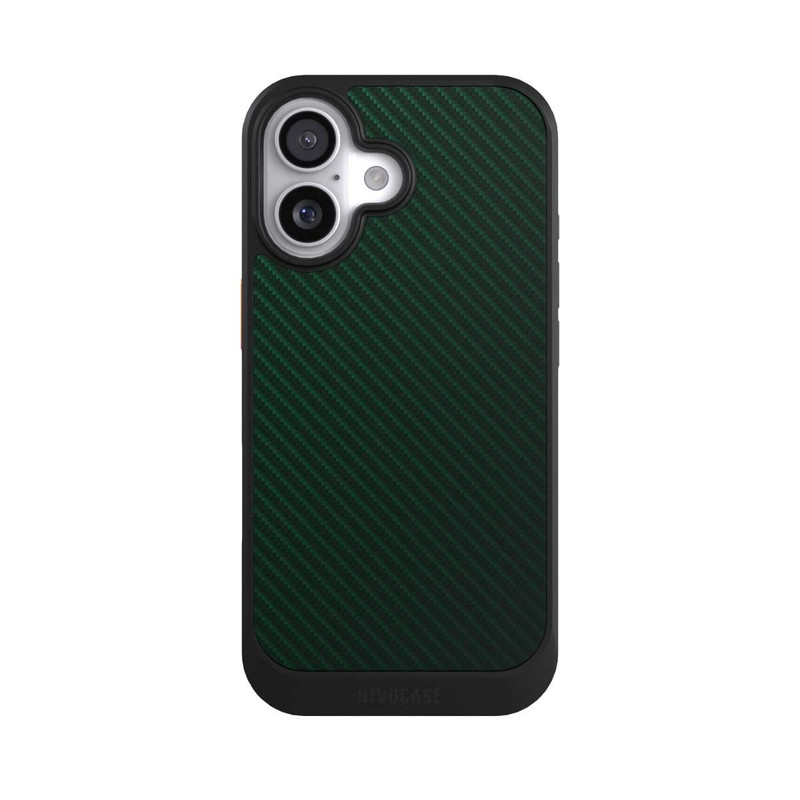 iPhone 17 NIVOcore British Racing Green Carbon