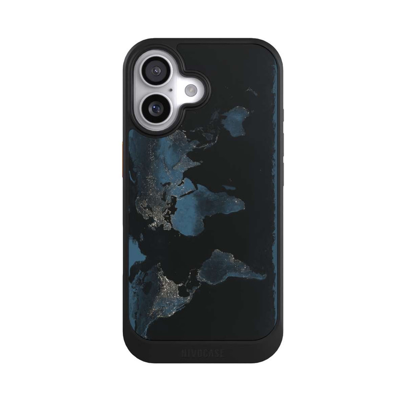 iPhone 17 NIVOcore Nachtlichter Weltkarte