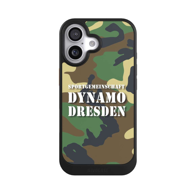 iPhone 17 NIVOcore SGDD Camouflage Grün - Dynamo Dresden