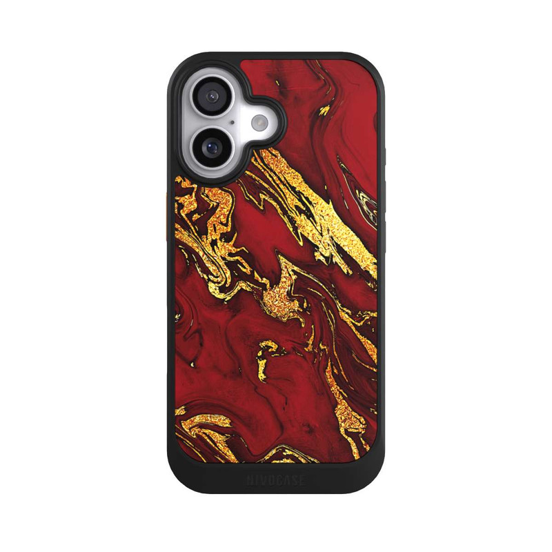 iPhone 17 NIVOcore Rot Gold Marmorlook