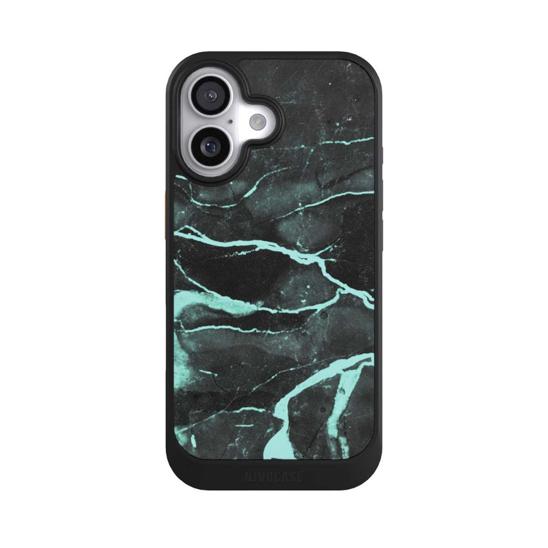 iPhone 17 NIVOcore Marbre gris et bleu