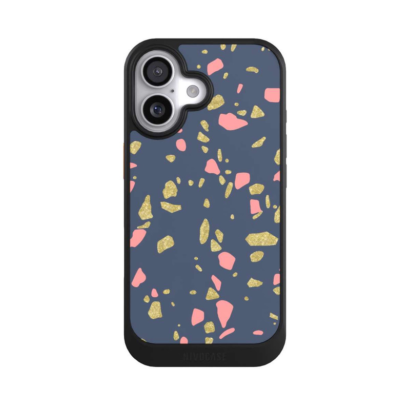 iPhone 17 NIVOcore Terazzo Gold-Optik
