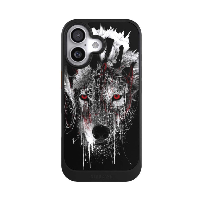 iPhone 17 NIVOcore Rote Augen Wolf
