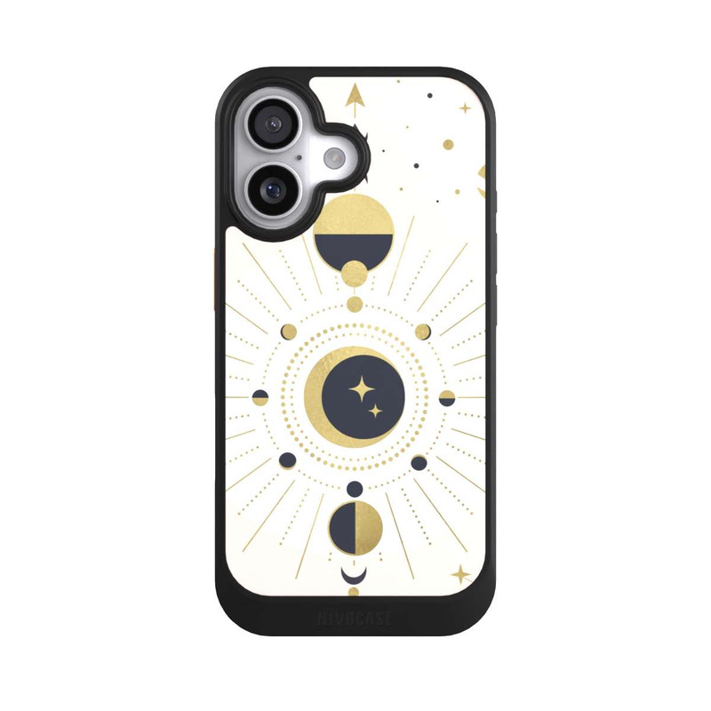 iPhone 17 NIVOcore Look abstrait or rose