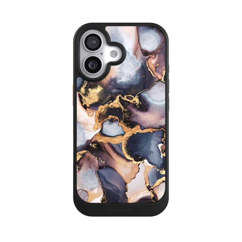 iPhone 17 NIVOcore Verträumte Tinte Grau-Golddruck