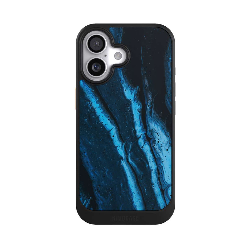 iPhone 17 NIVOcore Blue oil texture