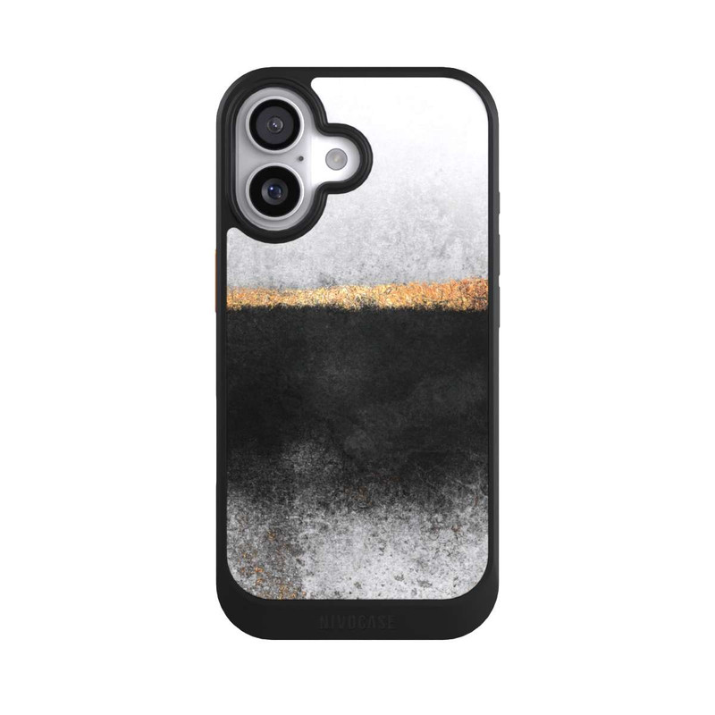 iPhone 17 NIVOcore Soot and Gold Print