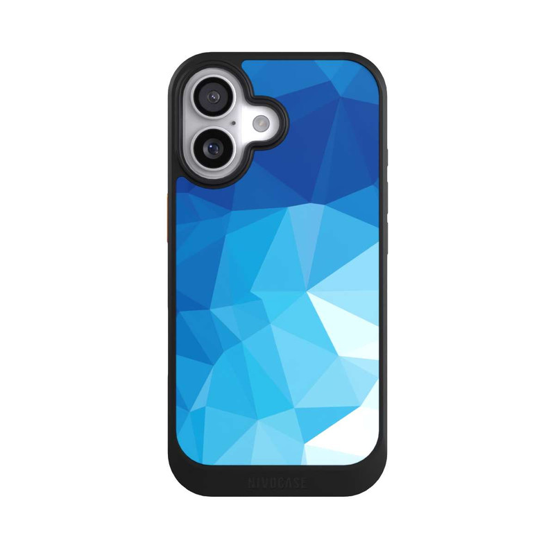 iPhone 17 NIVOcore Polygonal Mosaic Blue