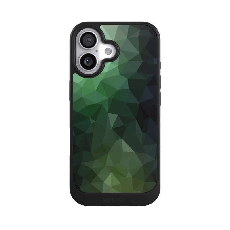 iPhone 17 NIVOcore Polygonal Mosaic Green