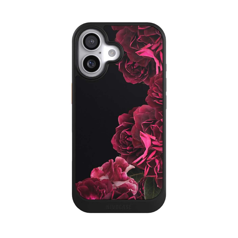 iPhone 17 NIVOcore Vintage Rosen auf Schwarz