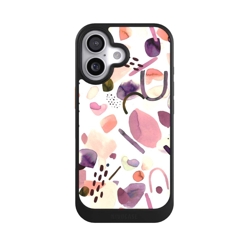 iPhone 17 NIVOcore Aquarelle Formes abstraites Mauve