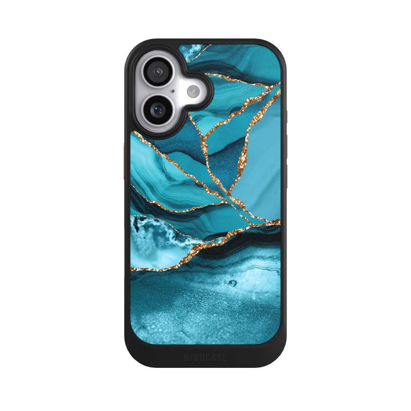 iPhone 17 NIVOcore Eisblaue Marmor Landschaft