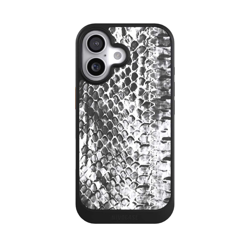 iPhone 17 NIVOcore Schlangenmuster in Holzkohle